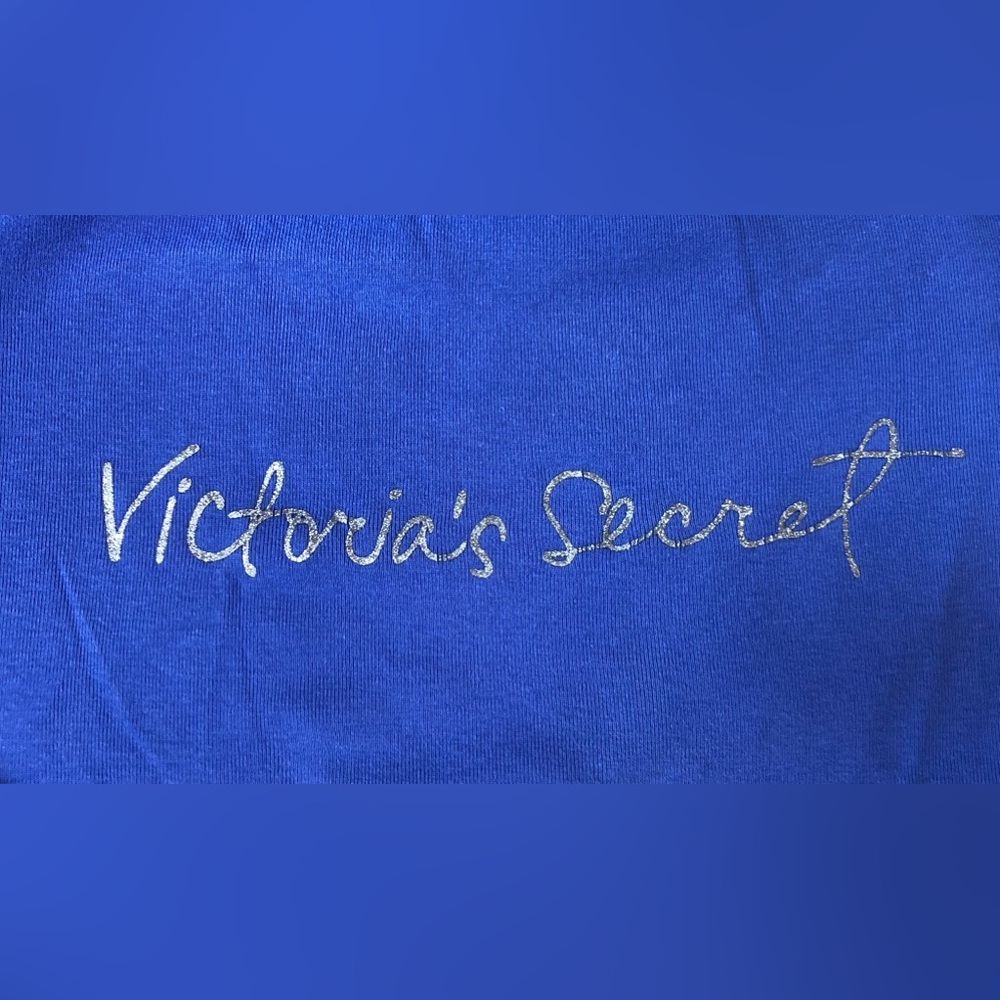 Victoria's Secret Royal Blue Tee with White Print